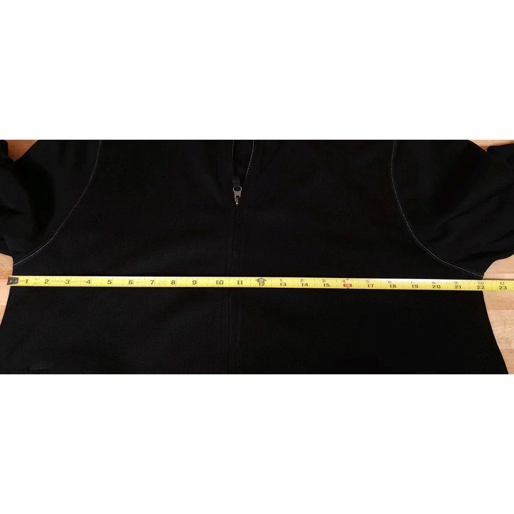 Maus & Hoffman Delray Cotton Active Medium Long‎ Sleeve Full Zip Black